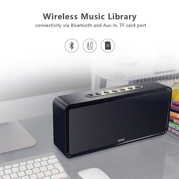 Tragbare Lautsprecher DOSS SoundBox XL Leistungsstarker Bluetooth-Lautsprecher 32 W kabelloser Stereo-Bass-Subwoofer Musik-Soundbox TWS Tragbare Heimlautsprecher