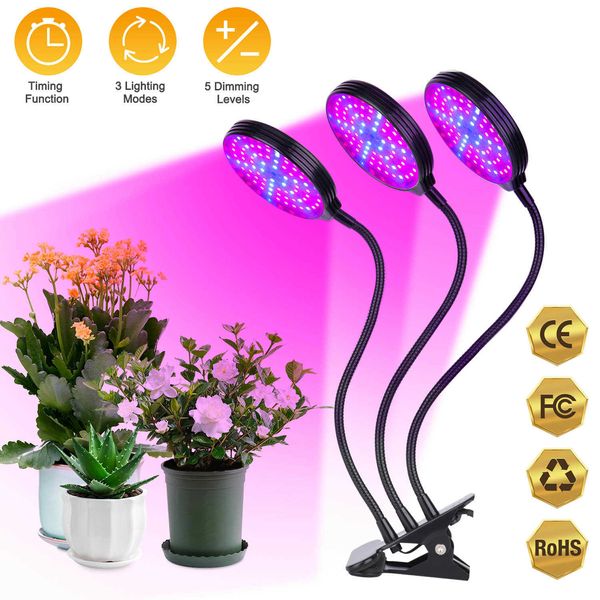 Luzes de cultivo de espectro completo LED Grow Light Usb Phyto Lamp Fitolamp With Control Phytolamp for Plant Sellings Flower Home Tent Growth Iluminação P230413