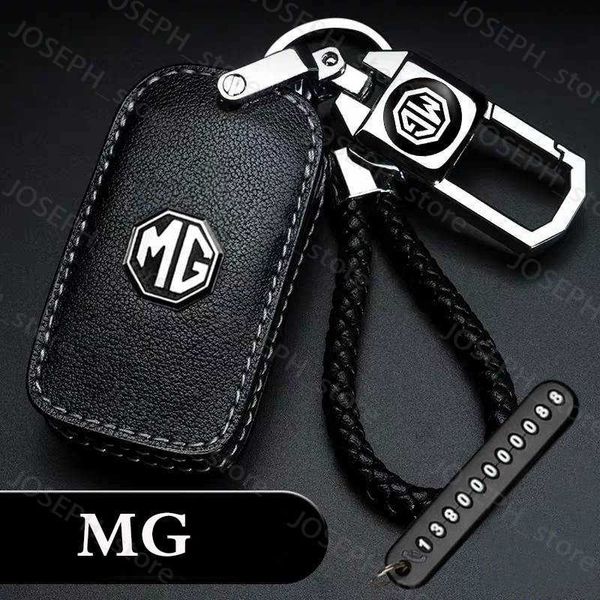 Schlüsselanhänger für MG MG6 MGZS MG3 MG5 MG7 GT MG550 MG ZS EV EZS HS EHS GS Autoschlüsselringkette J230413 aus Leder