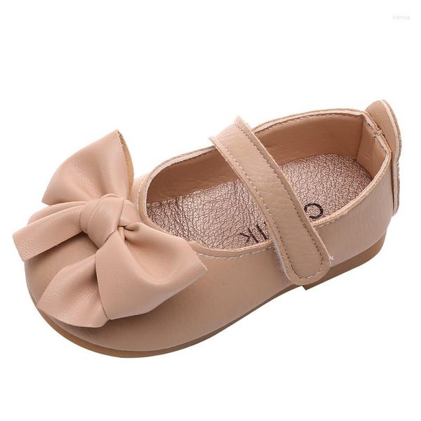 Scarpe basse Neonate Papillon in pelle Vestito per bambini per la festa nuziale Dolce principessa per bambini Soft 15-30 Spring