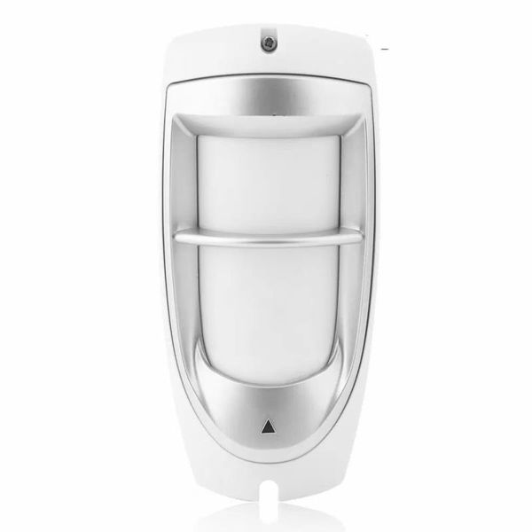 IP45 à prova d'água Pet Immunity Outdoor Digital Motion Dual PIR Detector 90 graus Sistema de sensor de filtragem óptica dupla Branco Fsukc