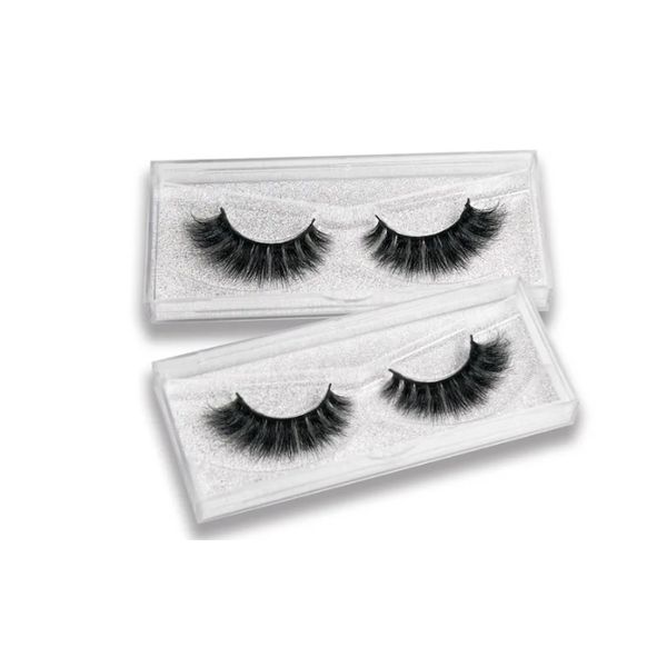 EURO CHIC GIRLS Maquiagem 3D cabelos de vison reais cílios postiços estendem naturalmente pequenos cachos de cílios fofos Wispy Lash Smokey BJ