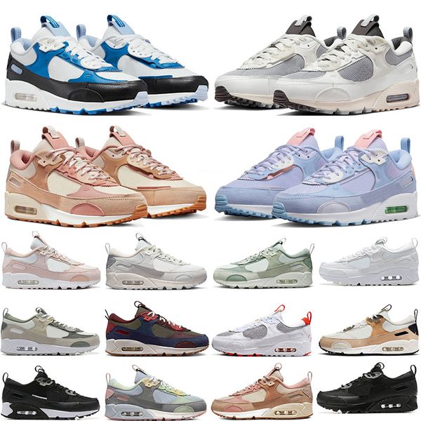 90 90s Futura Men Women Running Shoes Triple Black White Tan Easter Wolf Grey Pastel Soft Pink Medium Olive Cobalt Bliss Summit White Green Trainer Sports Tennis