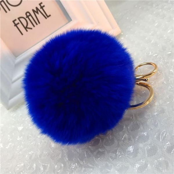 Chaveiros 22 cores FAUX FUR 8cm Hairball Keychain for Women Moda Soft Key Key