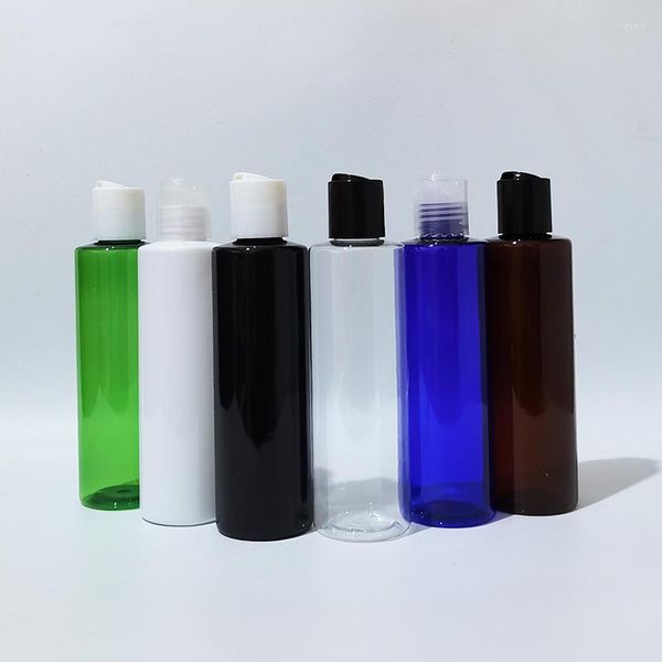 Bottiglie di stoccaggio 30 pezzi 200 ml di plastica vuote con tappo a pressione formato da viaggio bottiglia di shampoo cosmetico strumenti per la cura della pelle personale