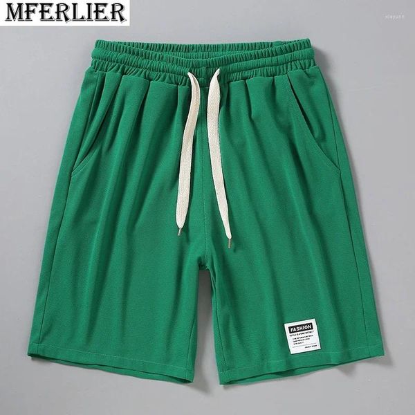 Herren Shorts Sommer Herren Walf Checks Übergröße 8XL 10XL 12XL 78 74 72 70 Mferlier Loose Casual Thin