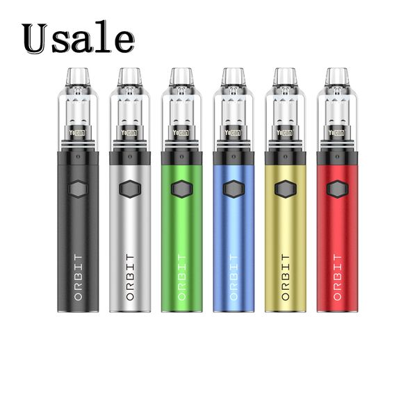 Yocan Yörünge Buharlaştırıcı Kalem Kiti Yerleşik 1700mAh Pil VV Top Verix Hava Akışı Vape Sistemi Kuvars Topları Bobinleri% 100 Otantik