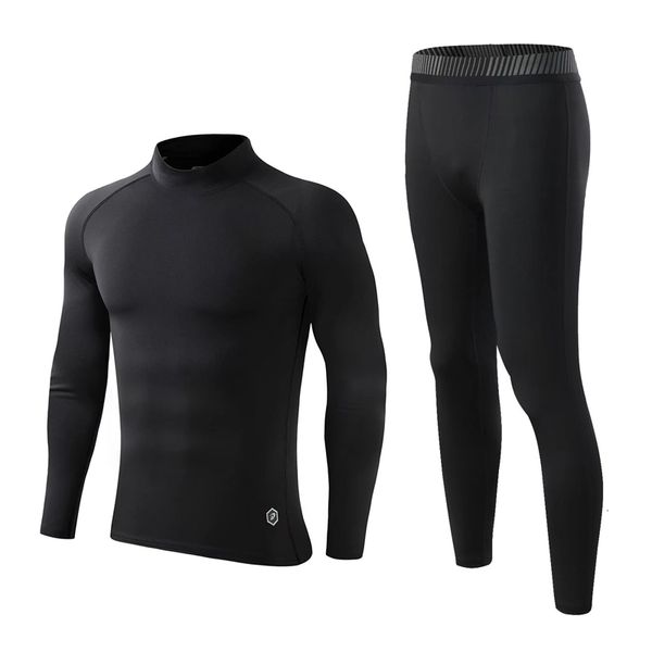 Tute da uomo Calzamaglia da corsa invernale T-shirt sportive Camicie a compressione lunga Abbigliamento da jogging Tuta intera Tuta da ginnastica Joggers Termici 230412