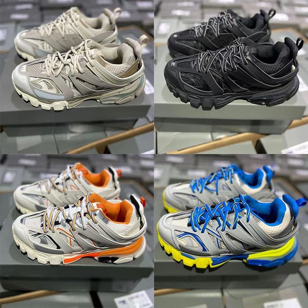 Marken- und Frauen -Freizeitschuhe Track 3.0 Triple White and Black Sports Schuhe Tess.s Gomma Leder Trainingschuhe Nylon bedruckte Plattform Balenciga Trainingschuhe