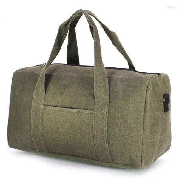 Borsoni da viaggio per esterni Borsone da viaggio Borsa da viaggio per bagagli di grandi dimensioni Cuscino per il fine settimana Spalla portatile tattica impermeabile verde militare