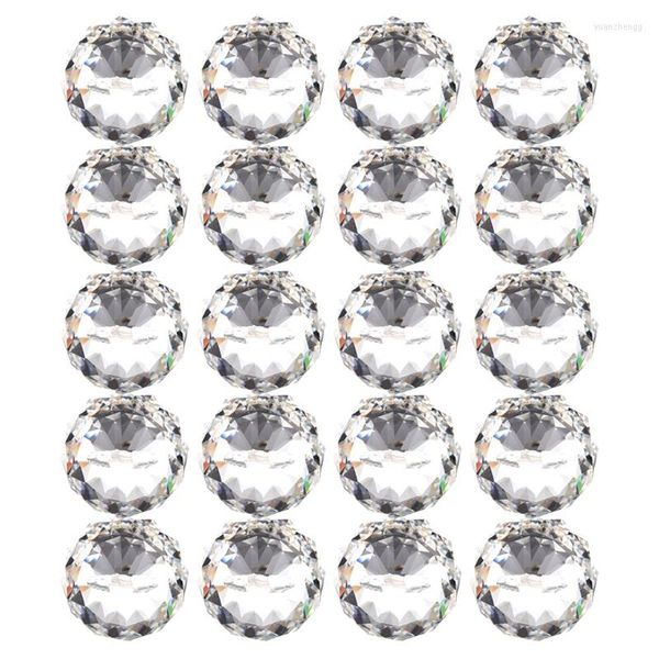 Chandelier Crystal 20x 40mm Feng Shui Facetado Decorating Pinging Ball (claro)