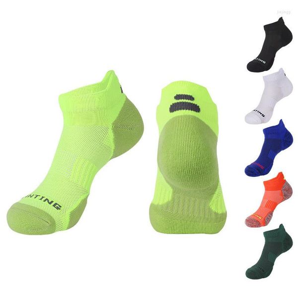 Erkek Socks Athletic Sport Ayak Bileği Teknesi Nefes Beklenebilir 6 Renk Açık Basketbol Bisiklet Çalışıyor Hızlı kuruyan Gösteri Yok Seyahat