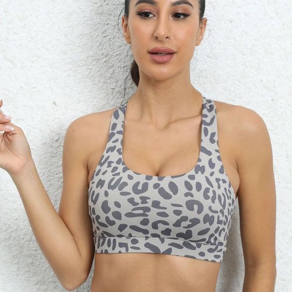Yoga roupa sutiã esportivo para mulheres leopardo esporte lycra sportswear mulher push up ginásio leggings conjunto roupas de treino duas peças