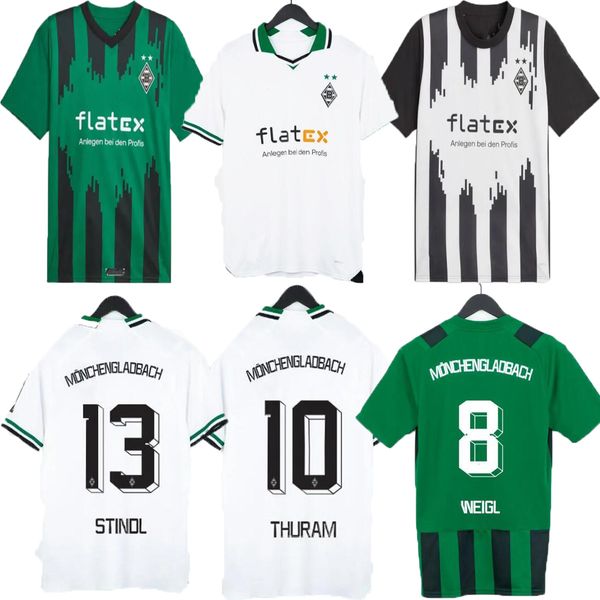 23 24 Borussia Monchengladbach Camisas de futebol 2023 Home Away 3th Gladbach ELVEDI PLEA ZAKARIA NEUHAUS GINTER THURAM MEN KIDS KIT FOOOTBALL CAMISAS