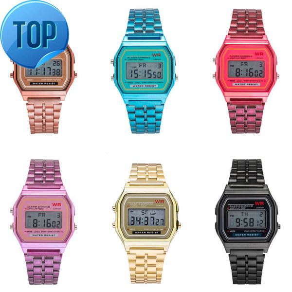 NewPesirm promozionale più economico all'ingrosso Migliori orologi digitali sportivi classici di moda Chrono per uomo Orologio digitale colorato
