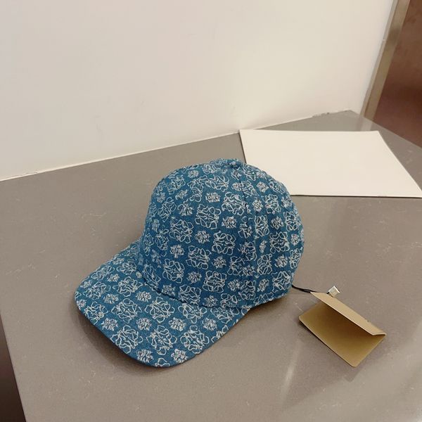 Luxus-Designer-Mütze Mode-Baseball-Mütze New Denim Hat Männer und Frauen Geeignete Stile Vielfalt Weich und bequem sehr gut schön