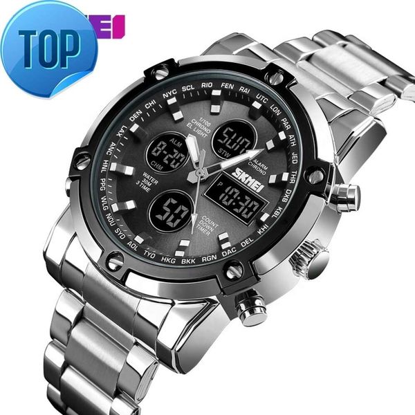 SKMEI 1389 orologio da polso digitale da uomo dual time più venduto OEM marca il tuo orologio personalizzato