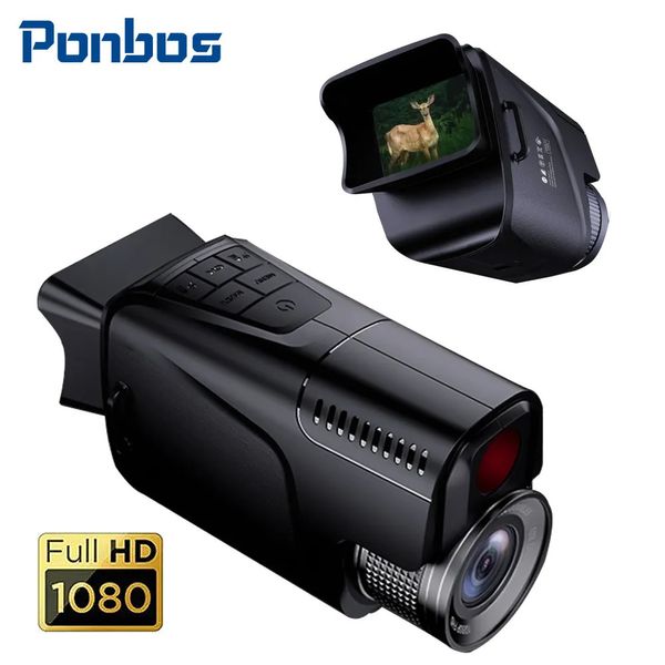 Telescópio Binóculos Profissional 500M Infravermelho Monocular Visão Noturna 5X Óptico 10X Zoom Digital Portátil 1080P HD para Caça Camping 231113