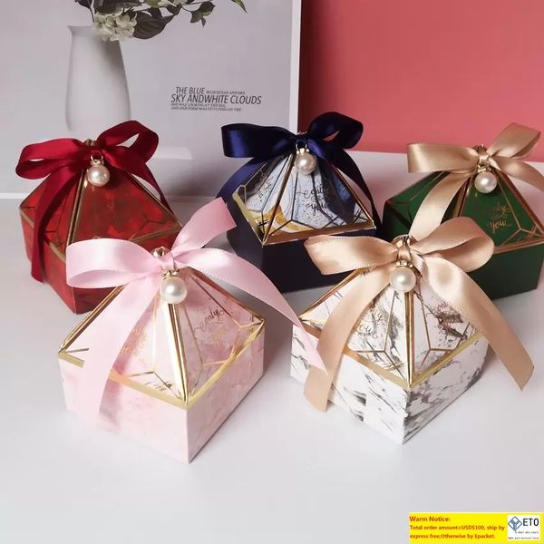 Подарочная упаковка Свадебная сущность Candy Box Creative Pink Dist Boxs Bab