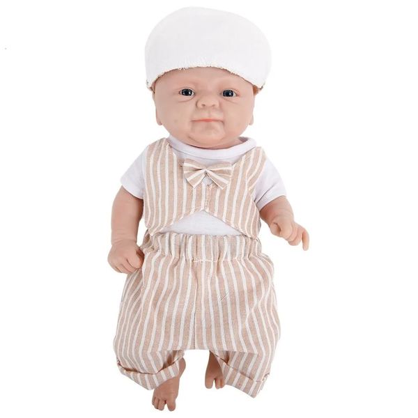 Bonecas Ivita WB1512CT 36cm Full Body Silicone Reborn Boy Baby Boneca com Ímã Chupeta Macia para Crianças Brinquedos de Natal 231113