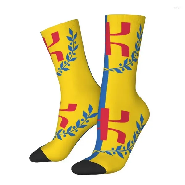 Herrensocken Kabyle Amazigh Flag Herren Crew Unisex Lustiges 3D-gedrucktes Berber stolzes Kleid