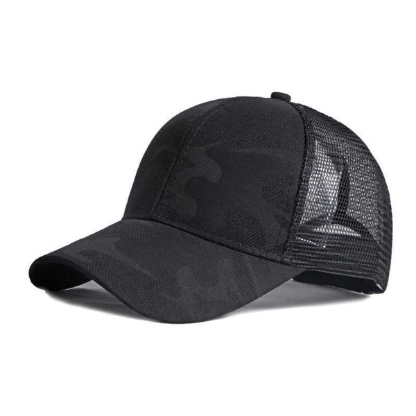 Cappellini da baseball Moda Camouflage Baseball C Per donna Estate Casual Net Cappello da sole Donna Nero Bianco Rosa Trucker C Cappello da spiaggia in rete traspirante