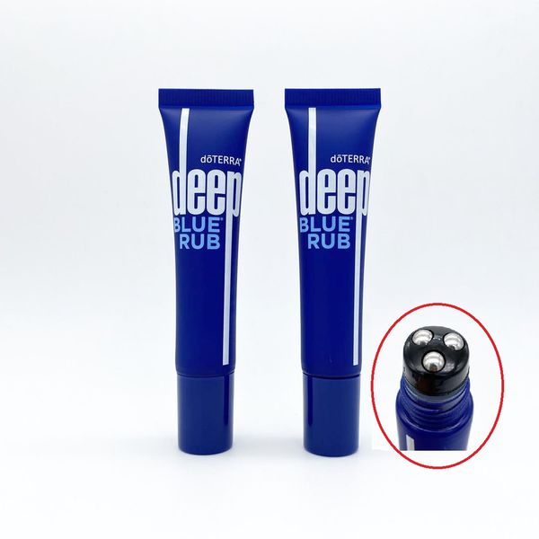 Горячий крем Deep Blue Rub Doterra с запатентованной смесью эфирных масел CPTG Deep Blue, пустые бутылки по 15 мл.