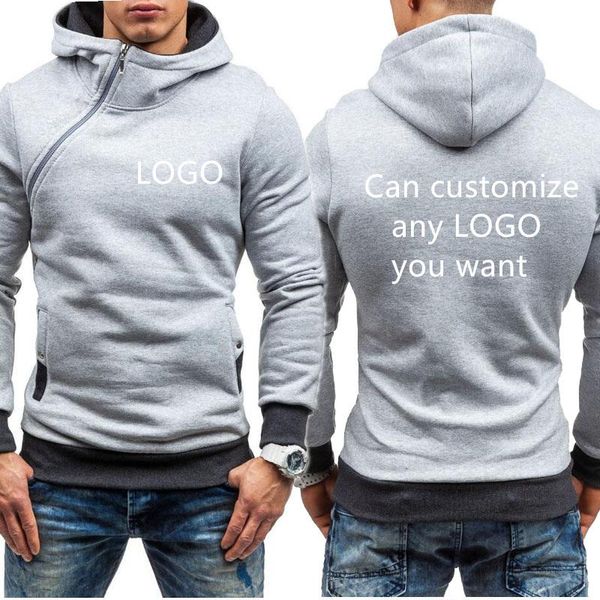 Erkek Hoodies Sweatshirtler Krop, Özel Logo Baskı Bahar Sonbahar Sıradan Sweatshirt Yüksek Kaliteli Pamuk Hoodie