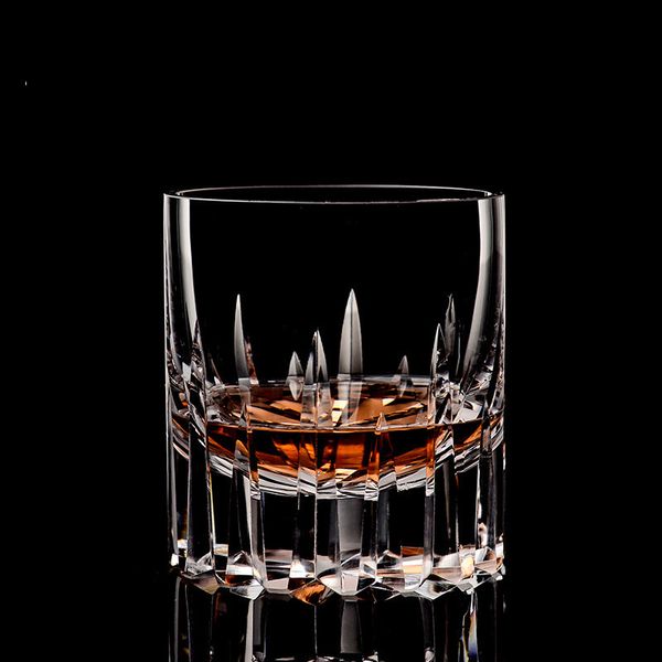 Tumblers estilo moderno vasto céu uísque rock glass de vidro cortado padrão de cristal espada antiquada conhaque tumbler whisky xo snifter licor 230413