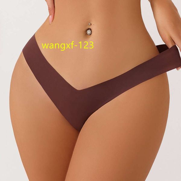 U302 atacado feminino seda gelo em forma de v cintura meninas roupa interior senhoras cuecas sem costura bragas de mujer