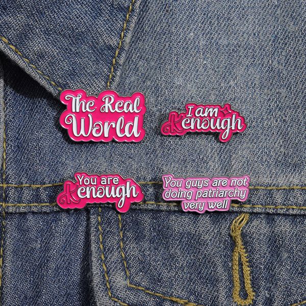 Broches para mulheres, Every Night Is Girl' Night Letter, crachás e alfinetes engraçados para roupas de vestido, bolsas, decoração, joias de metal esmaltadas fofas, presente para amigos no atacado