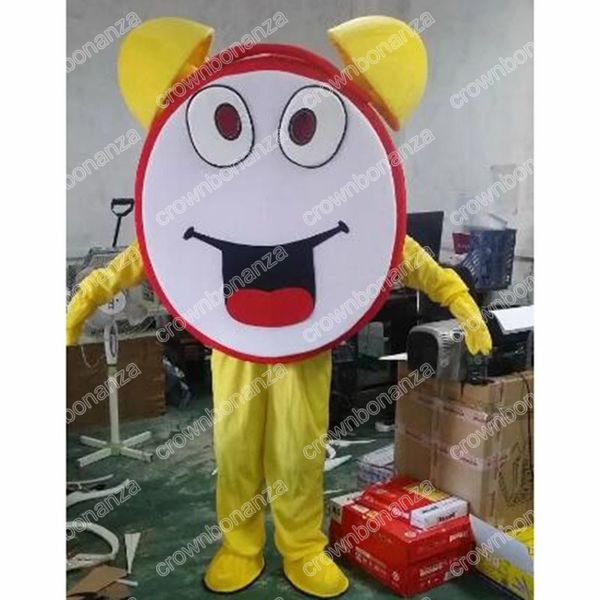 Super fofo despertador trajes de mascote halloween personagem de desenho animado roupa terno de natal roupa de festa ao ar livre unissex roupas de publicidade promocional