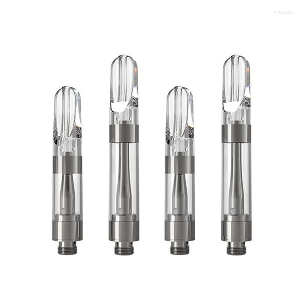 Garrafas de armazenamento thcwpfl 100pcs sem vazamento Óleo de bobina de cerâmica 510 Thread 0,5 ml 1 ml de cartuchos