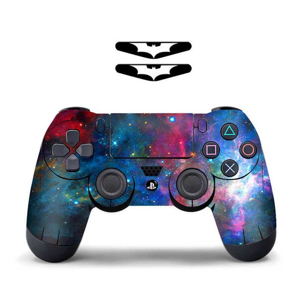 Konsole Dekorationen Blue Skull Vinyl Skin für PS4 Controller Schutzaufkleber Camouflage für Playstation 4 Gamepad Zubehör Aufkleber Cover Z0413