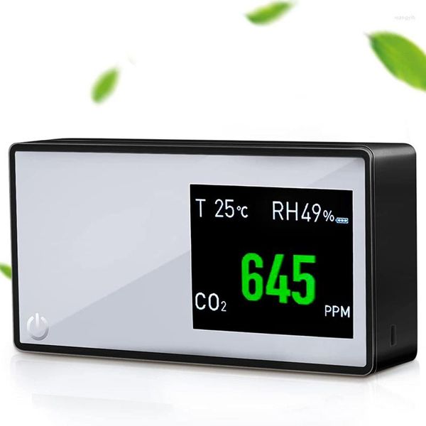 Detector analisador de monitor de qualidade do ar para escritório doméstico interno de CO2