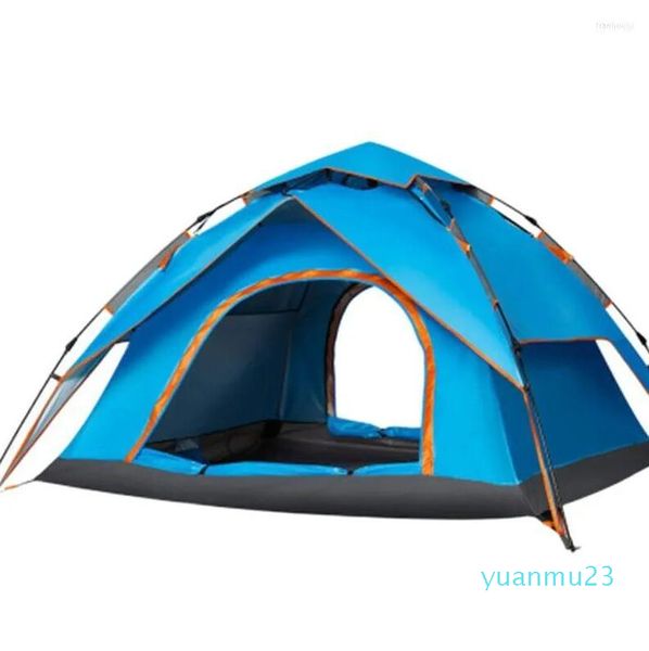 Палатки и укрытия Двойные слои 3-4 человека Большая палатка для кемпинга 185x205x120 см 35 Автоматический гидравлический