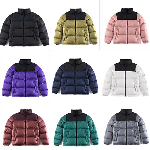 Moda Puffer Jacket Mens Womens Designer Down Jacket North Windbreaker Outerwear Casaco Clássico de Alta Qualidade Duplo Contraste Down Coat Tamanho XS-XXL 96th