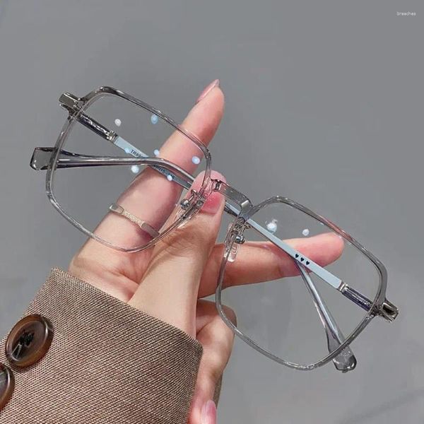 Sonnenbrille, modisch, quadratisch, klarer Rahmen, optische Brillen für Damen und Herren, Anti-Blaulicht-Brille, trendige Büro-Augenschutz-Computerbrille