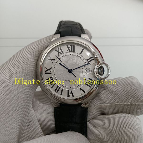 Orologio automatico da uomo in 7 colori con scatola di documenti Orologio automatico da uomo classico 42 mm in acciaio inossidabile WSBB0026 Numeri romani Bracciale meccanico in oro giallo rosa Orologi da uomo