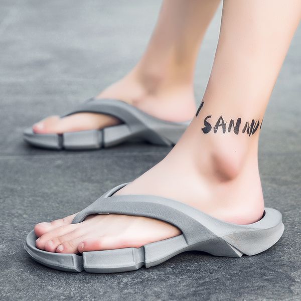 Ters Erkek Flip Flops Eva Masaj Masaj Sandalet Sıradan Erkek Ayakkabı Ev Yaz Moda Plajı Platformu Sandalyas Mujerslippers