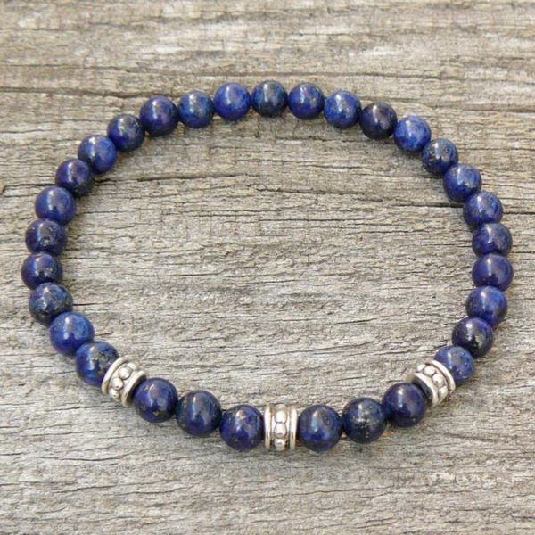 Strang Lapislazuli Damen oder Herren Armband Naturstein Stretch Tigerauge Perlenschmuck