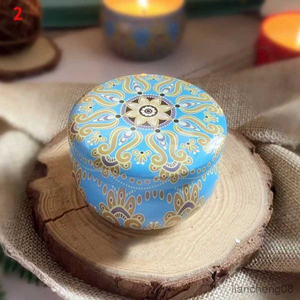 Velas pequenas latas jarra de vela com caixa de armazenamento vazia vintage selada lata de chá de café artesanal diy recipiente suprimentos decoração de casa r231113