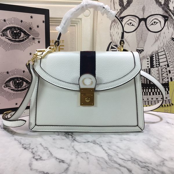 borsa a tracolla di design bianco di alta qualità borsa da donna borsa a tracolla borsa da sera messenger 651055 borsa portamonete zaino 651055 size25 17.5 7CM