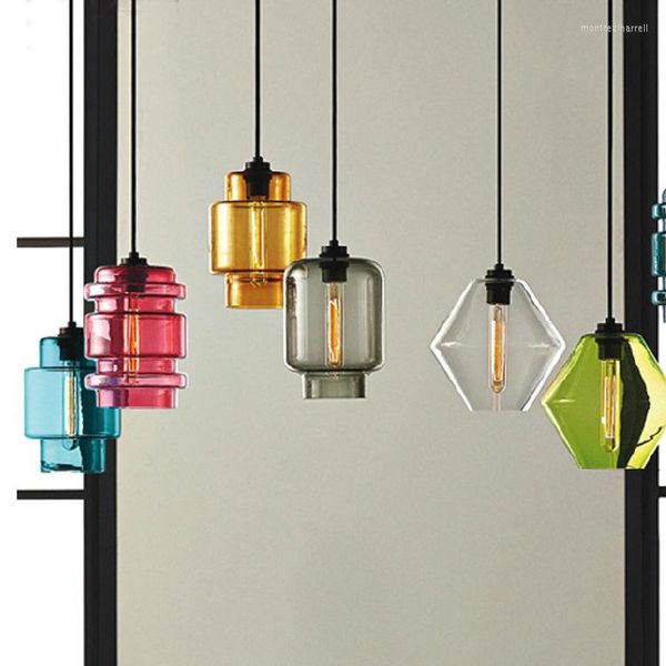 Pendelleuchten Vintage Licht Loft Glas Hängelampe für Küche Esszimmer Home Beleuchtung Luminaria Retro Industrial