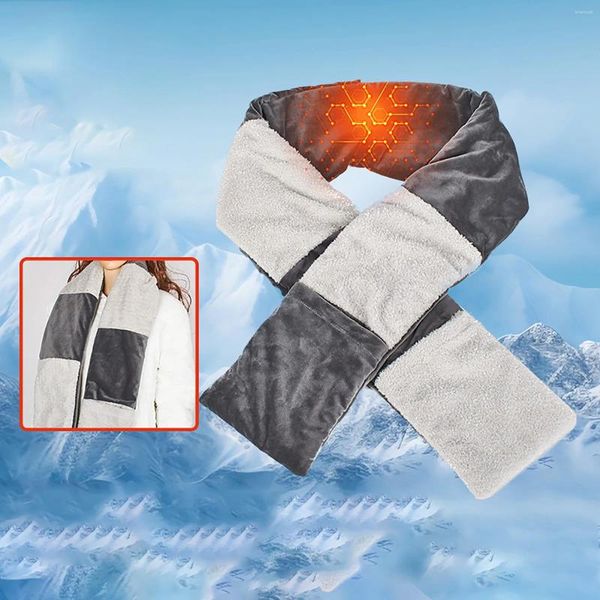 Sciarpe Sciarpa riscaldante lunga con ricarica USB può essere lavata Ghetta da sci da uomo con tre controlli della temperatura per l'estate
