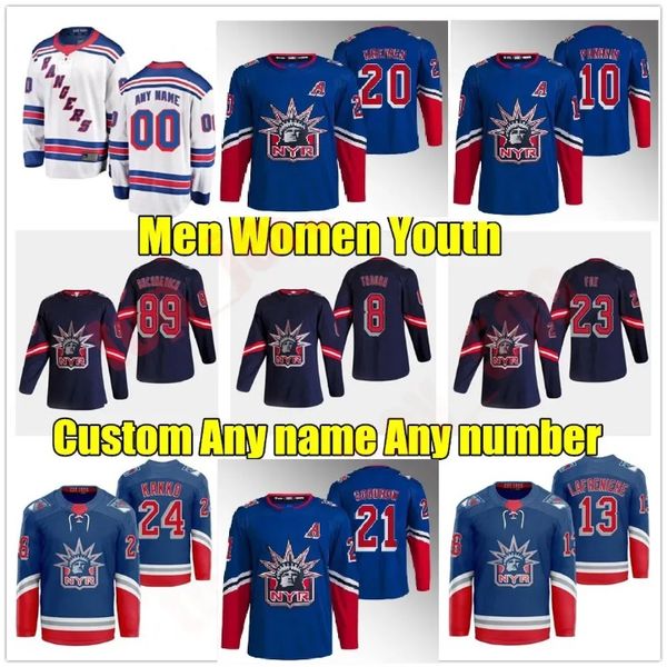 23 Adam Fox NY Reverse Retro Hockey-Trikot 10 Artemi Panarin Rangers 31 Igor Shesterkin Mika Zibanejad Chris Kreider Jacob Trouba Kaapo Kakko Ryan Reaves Trikots 1111