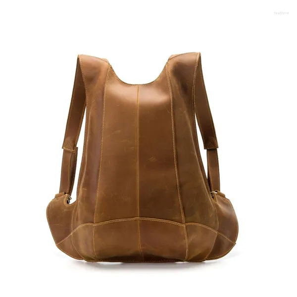 Zaino da donna in pelle con tracolla antifurto con cerniera posteriore per iPad, tasca per telefono, borsa da viaggio, uomo donna