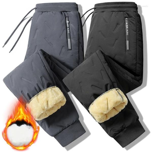 Rennhose Winter Lammwolle Warm Casual Herren Fitness Sportbekleidung Fahrradbahn Plus Größe M 7XL