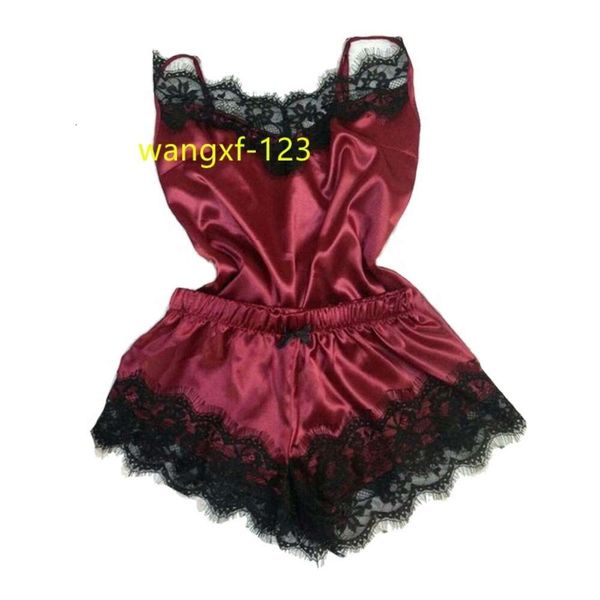 hot girl pizzo da donna taglie forti raso corto da donna 2 pezzi pigiama di seta lingerie sexy