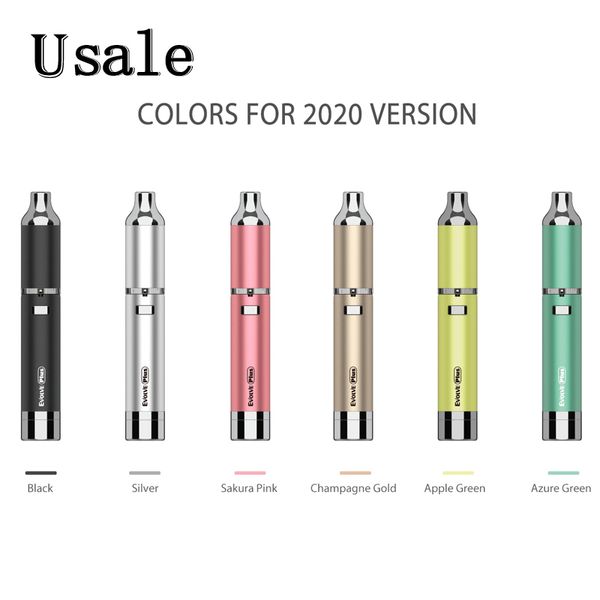 Yocan Evolve Plus Wax Vape Pen Kit Built-in 1100mAh Bateria Quartz Dual Coils Tecnologia para cera e vapores concentrados 100% autêntico